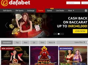 Dafabet xứ sở của các tựa game online